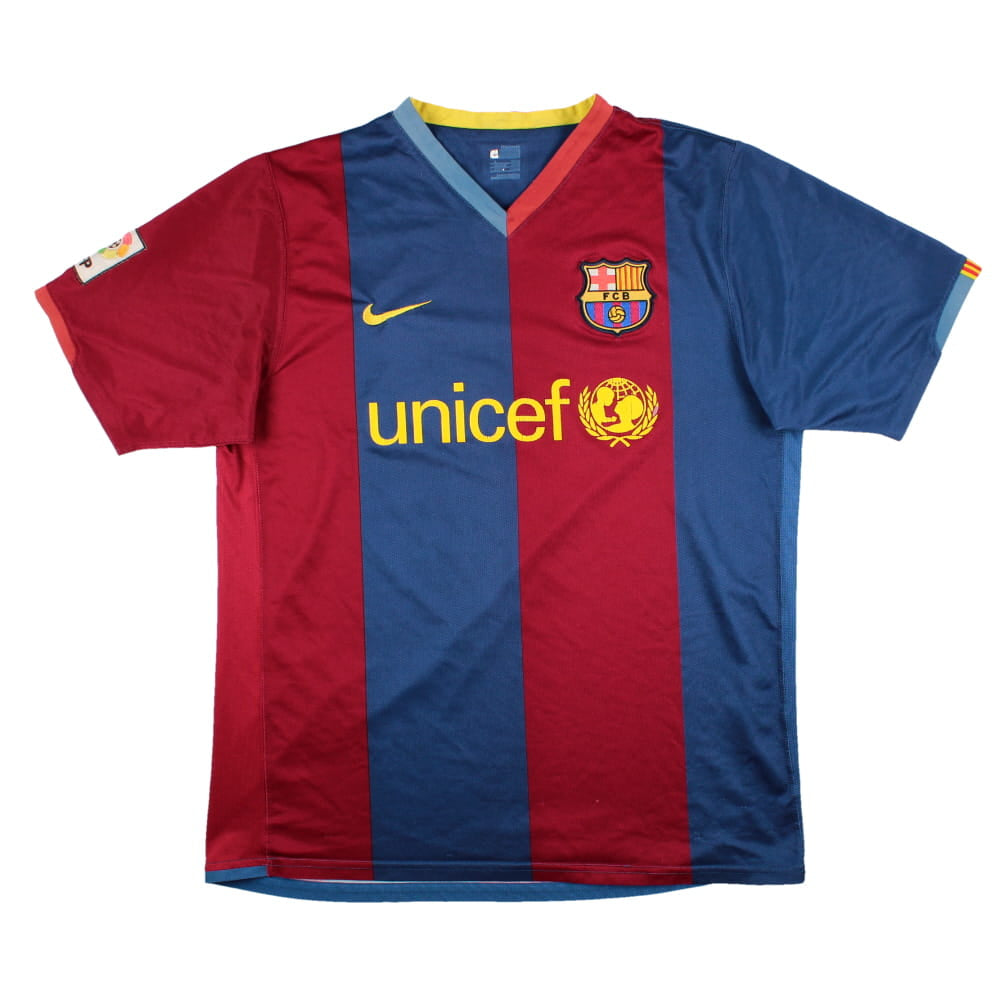 Barcelona 2006-07 Home Shirt (Messi #19) (M) (Fair)_1