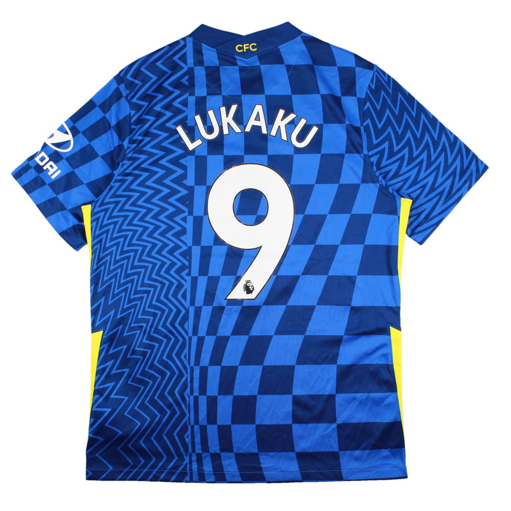 Chelsea 2021-22 Home Shirt (Lukaku #9) (L) (Excellent)_0