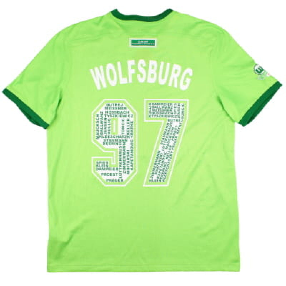 Wolfsburg 2016-17 Home Shirt (Wolfsburg #97) (L) (Excellent)_0