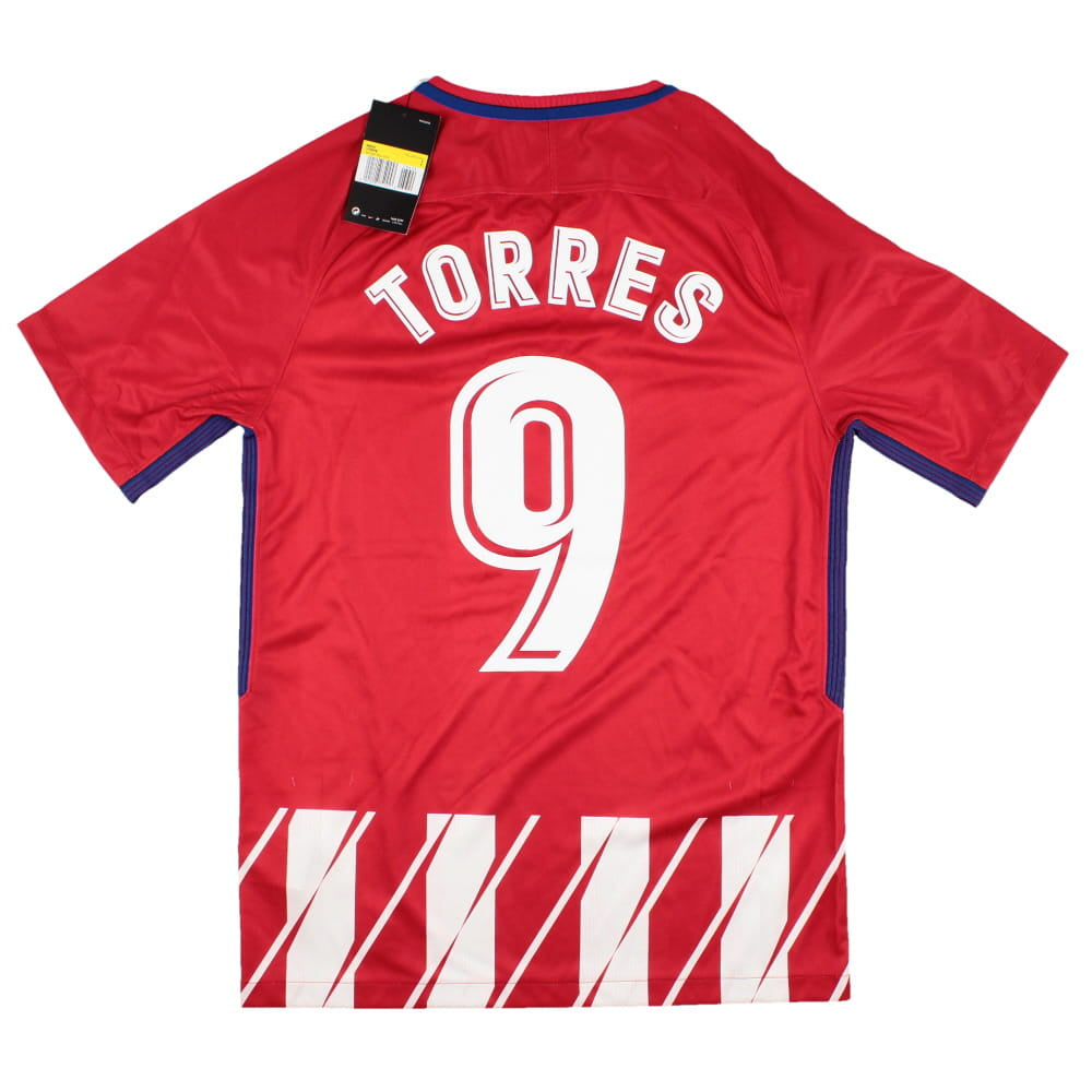 Atletico Madrid 2017-18 Home Shirt (Torres #9) (S) (Mint)_0
