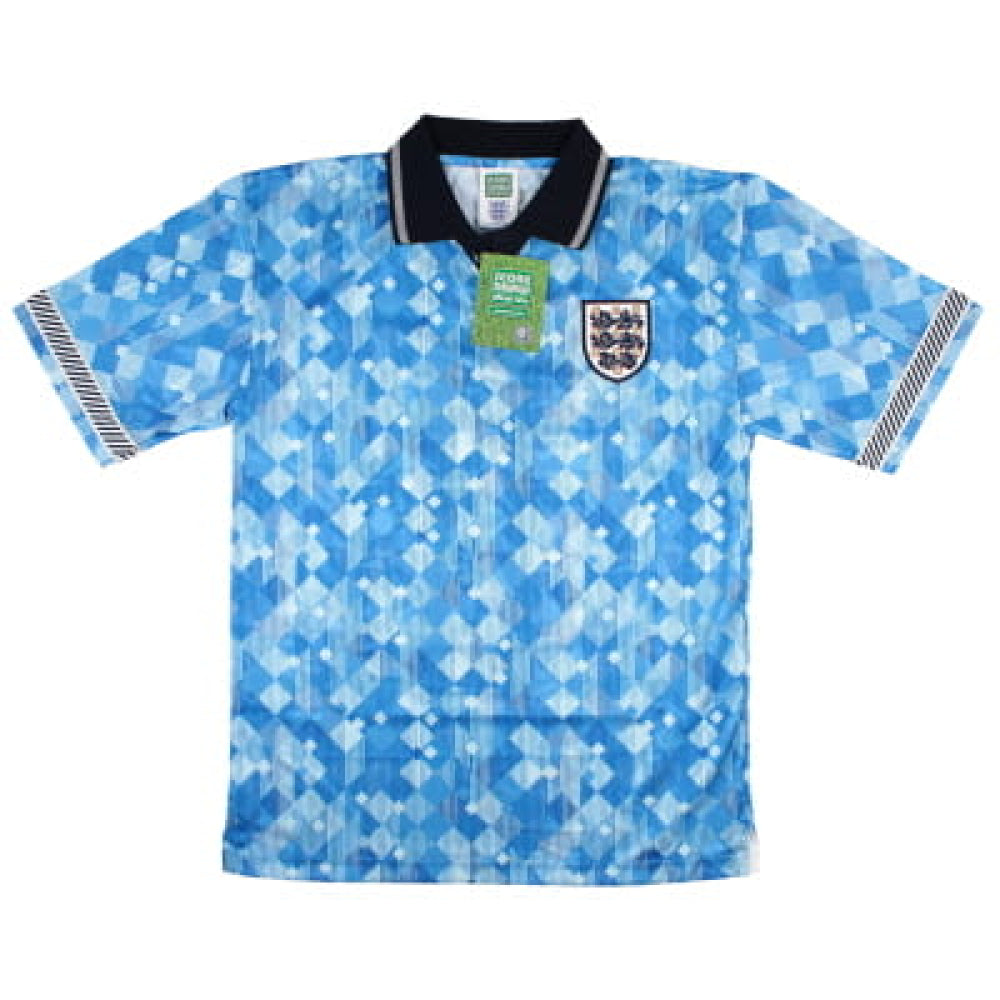England 1990 Score Draw Third Shirt (M) Pearce #3 (Excellent)_1