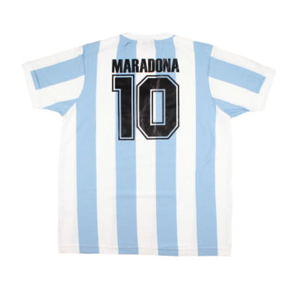 Argentina 1986-88 Toffs Retro Home Shirt (XXL) Maradona #10 (Very Good)_0