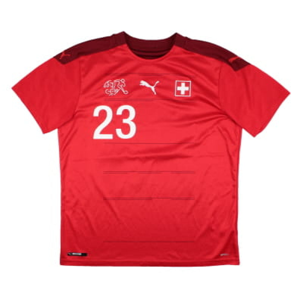 Switzerland 2020-21 Home Shirt (Shaqiri #23) (L) (Excellent)_1