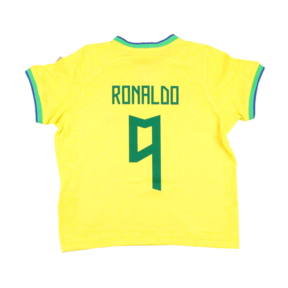 Brazil 2022-23 Home Shirt (Medium Infant) (Ronaldo #9) (Good)_0