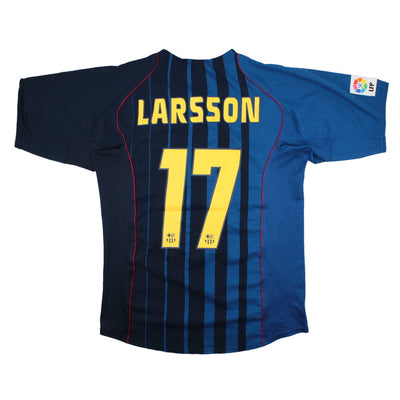 Barcelona 2004-05 Away Shirt (M) Larsson #17 (Excellent)_0