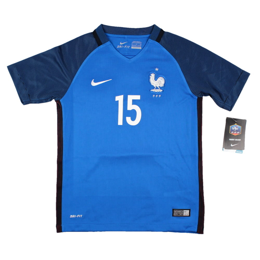France 2016-17 Home Shirt (SB) Pogba #15 (Excellent)_1