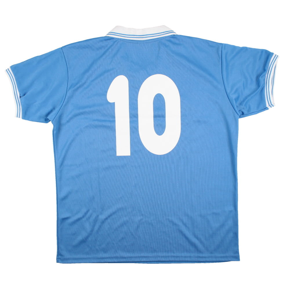 Napoli 1988-91 Retro Home Shirt Reproduction (XL) #10 (Excellent)_0