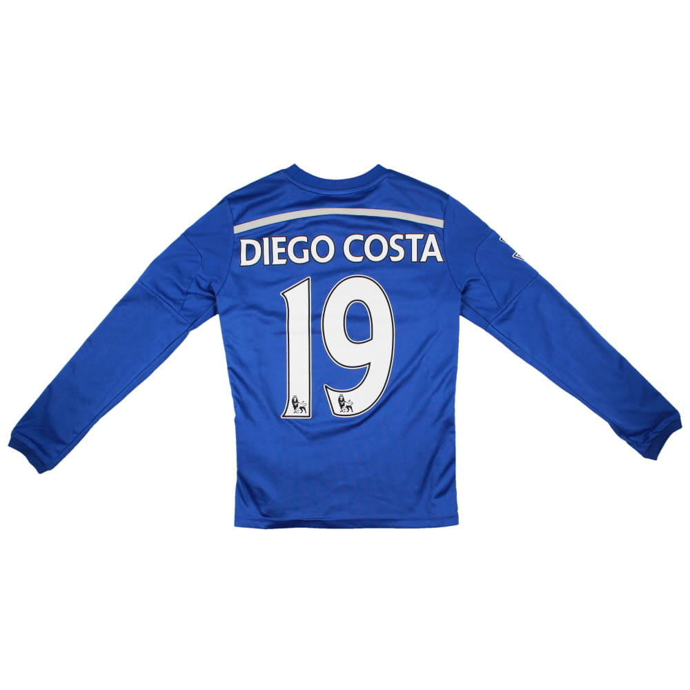 Chelsea 2014-15 Long Sleeve Home Shirt (11-12y) Diego Costa #19 (Good)_0