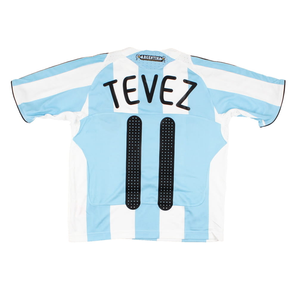 Argentina 2008-09 Home Shirt (SB) Tevez #11 (Mint)_0