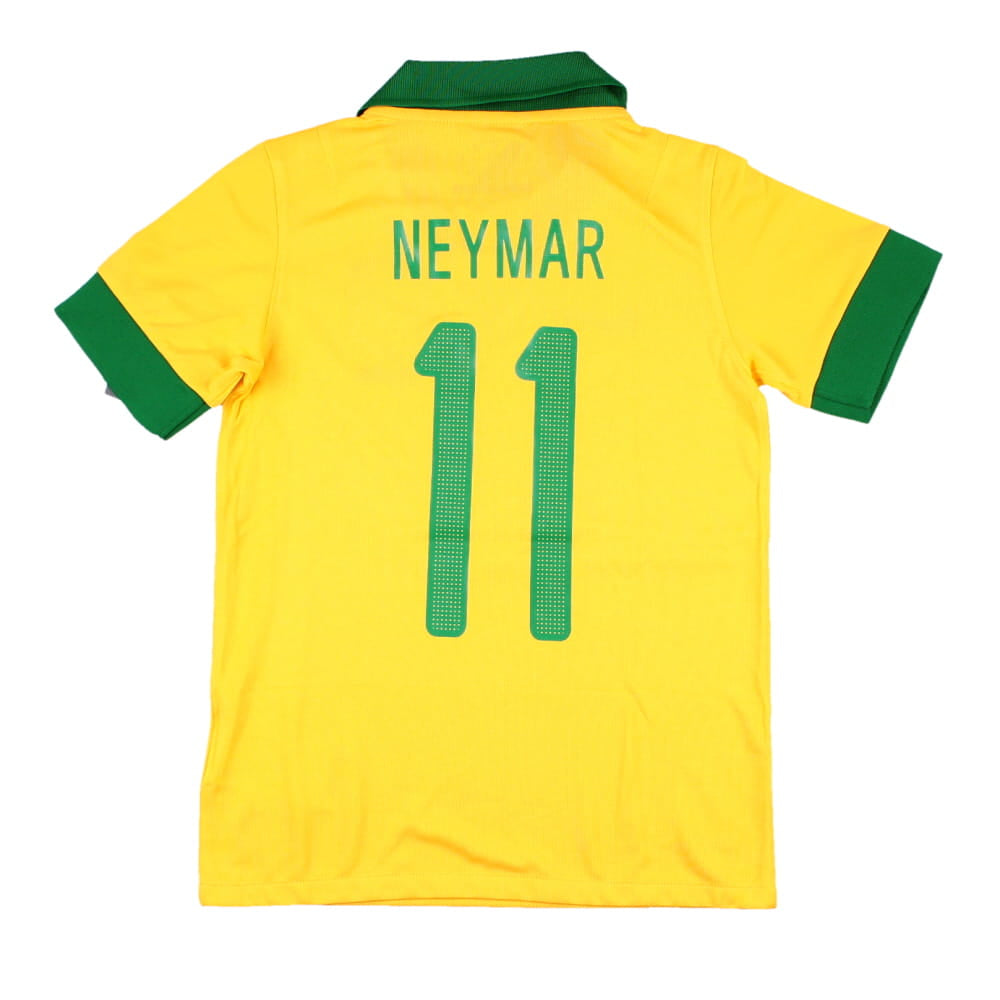 Brazil 2013-14 Home Shirt (SB) Neymar #11 (Mint)_0