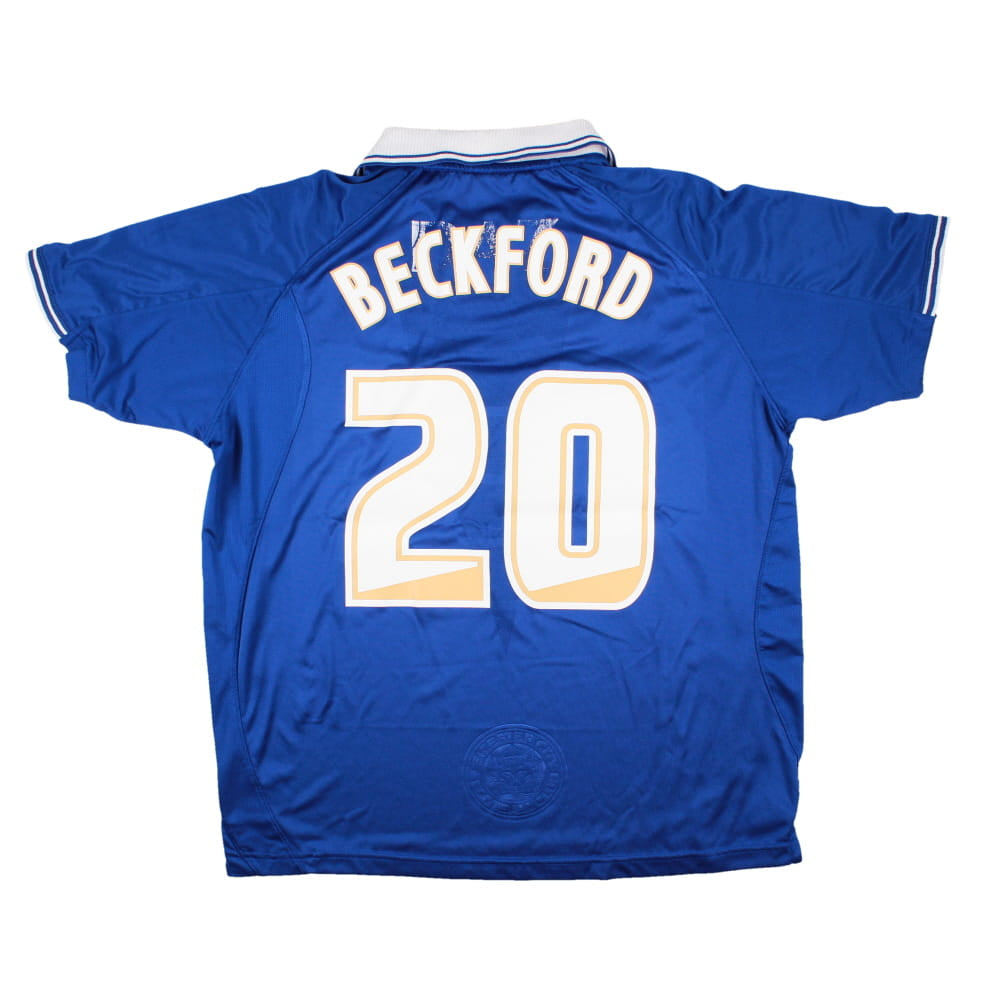 Leicester 2011-12 Home Shirt (L) Beckford #20 (Fair)_0