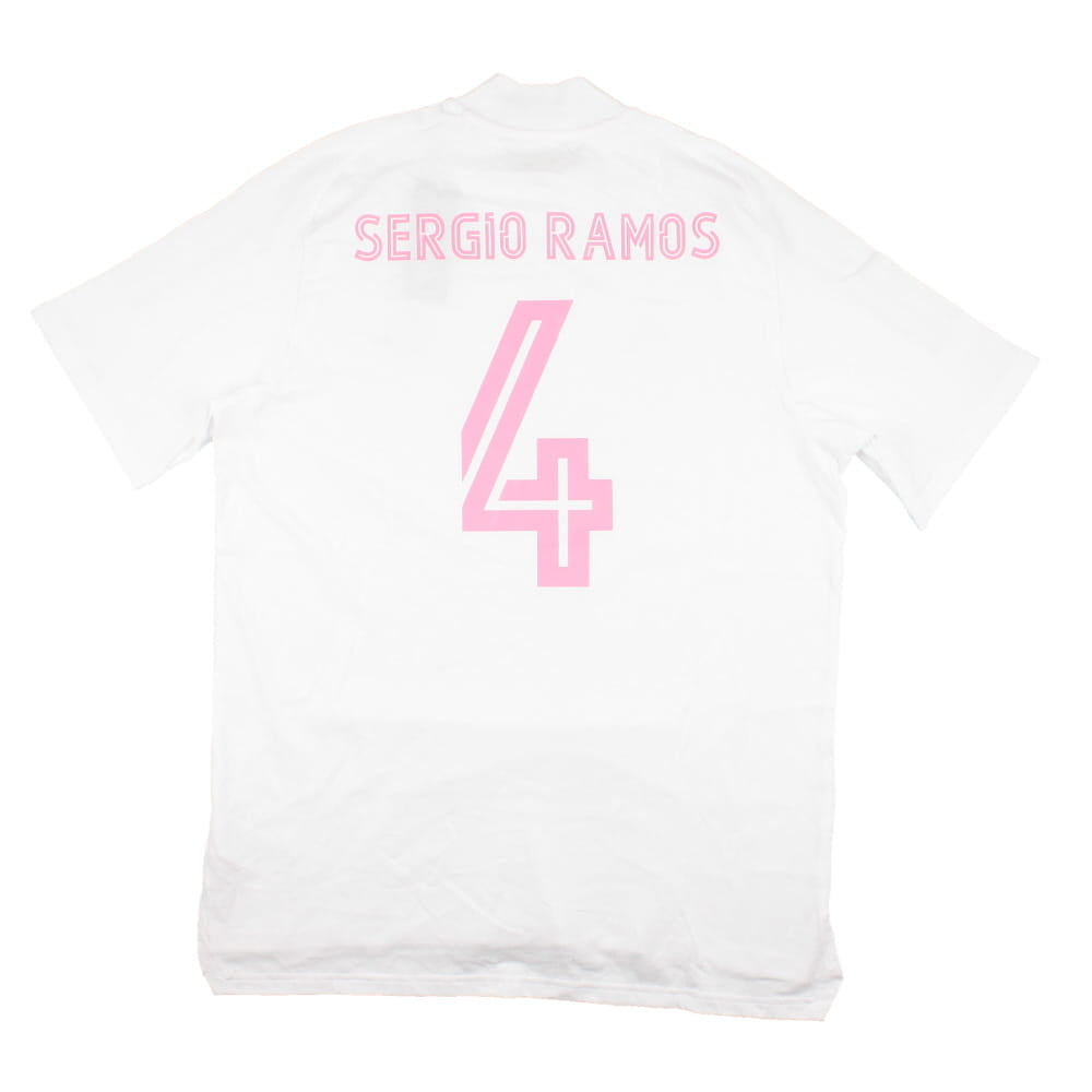 Real Madrid 2020-21 Adidas Training Shirt (L) Sergio Ramos #4 (BNWT)_0
