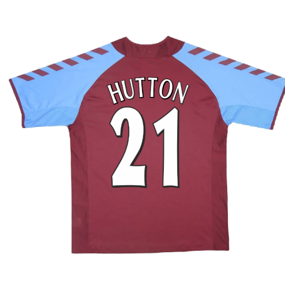2004-2005 Aston Villa Home Shirt ((Mint) XL) (Hutton 21)_2