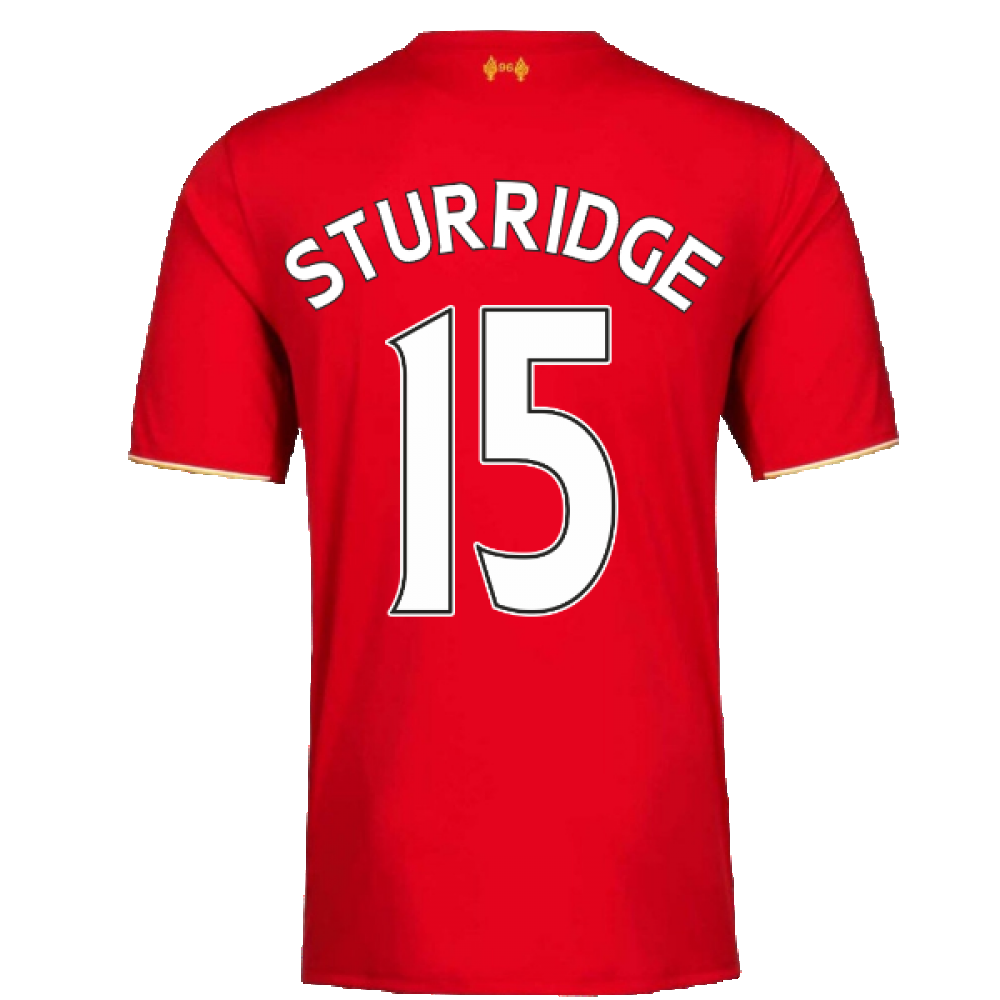 2015-2016 Liverpool Home Football Shirt ((Excellent) L) (Sturridge 15)_2