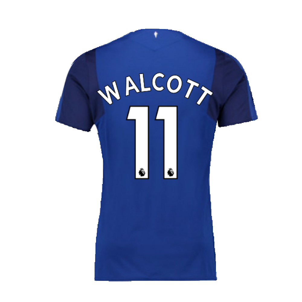 2017-2018 Everton Umbro Home Football Shirt ((Excellent) S) (Walcott 11)_2