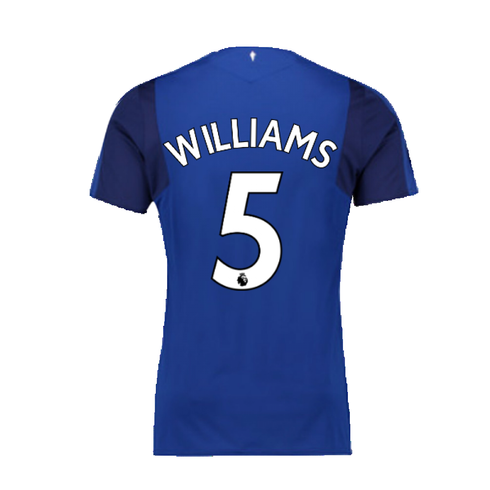 2017-2018 Everton Umbro Home Football Shirt ((Excellent) S) (Williams 5)_2