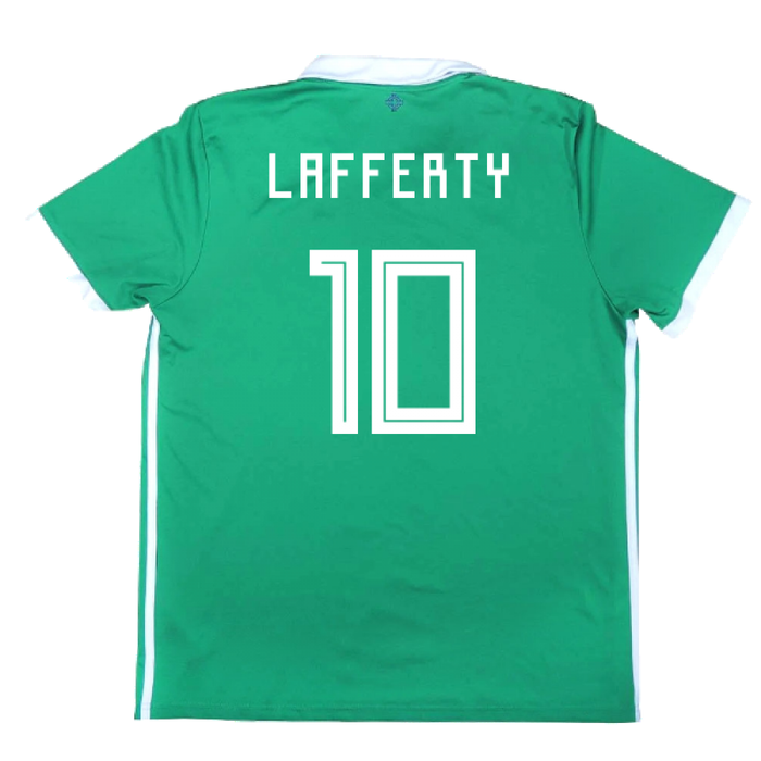2017-2018 Northern Ireland Home Shirt ((Very Good) L) (Lafferty 10)