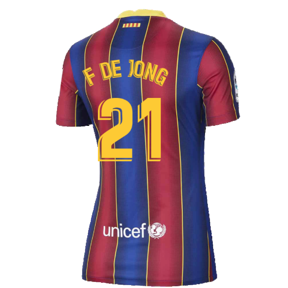 2020-2021 Barcelona Womens Home Shirt (F DE JONG 21)_2