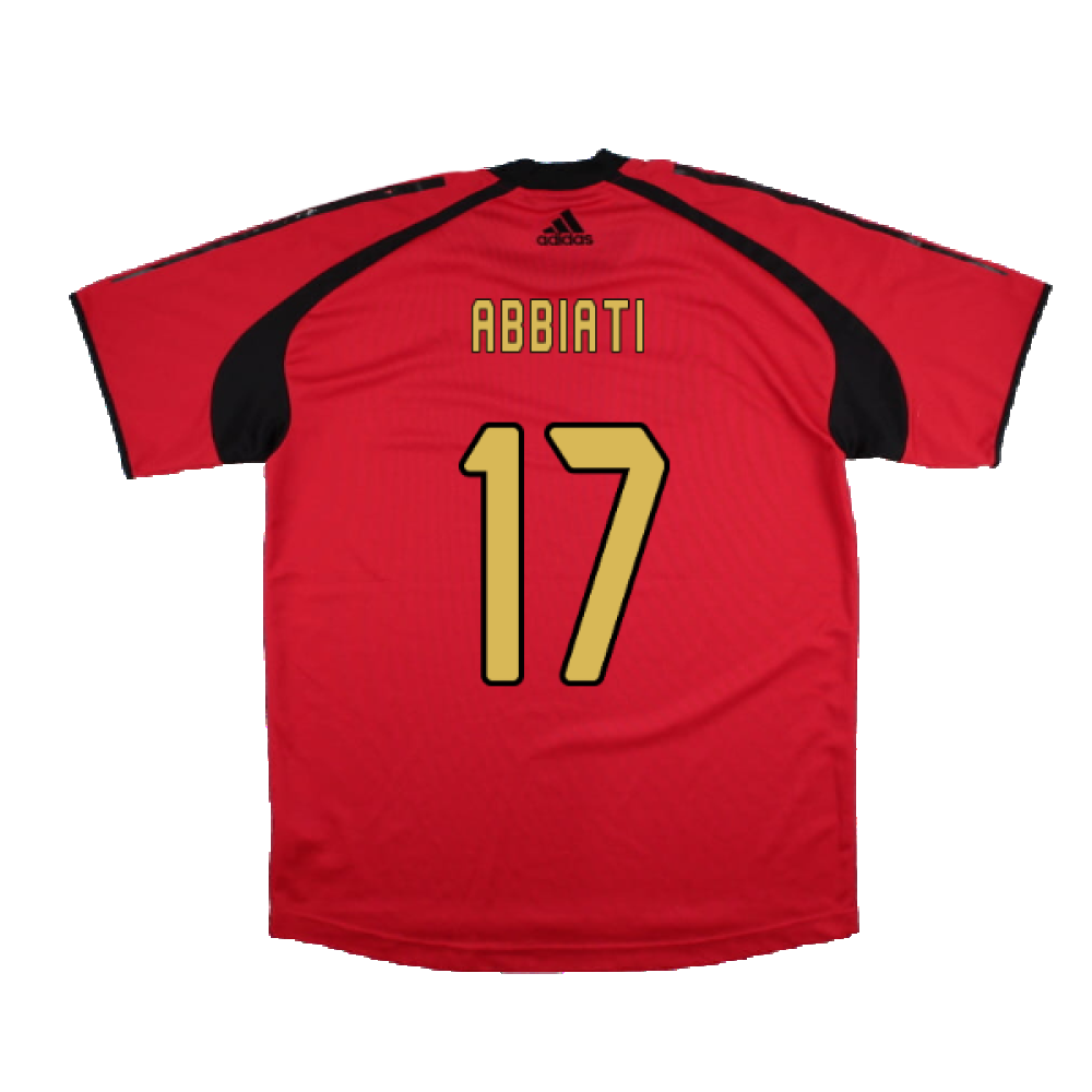 AC Milan 2004-05 Adidas Champions League Training Shirt (L) (Abbiati 17) (Very Good)_1