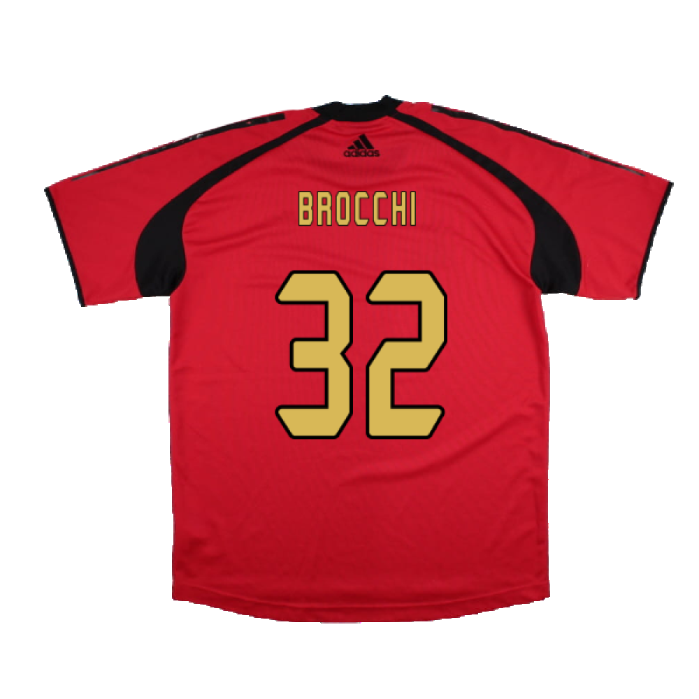 AC Milan 2004-05 Adidas Champions League Training Shirt (L) (Brocchi 32) (Very Good)_1