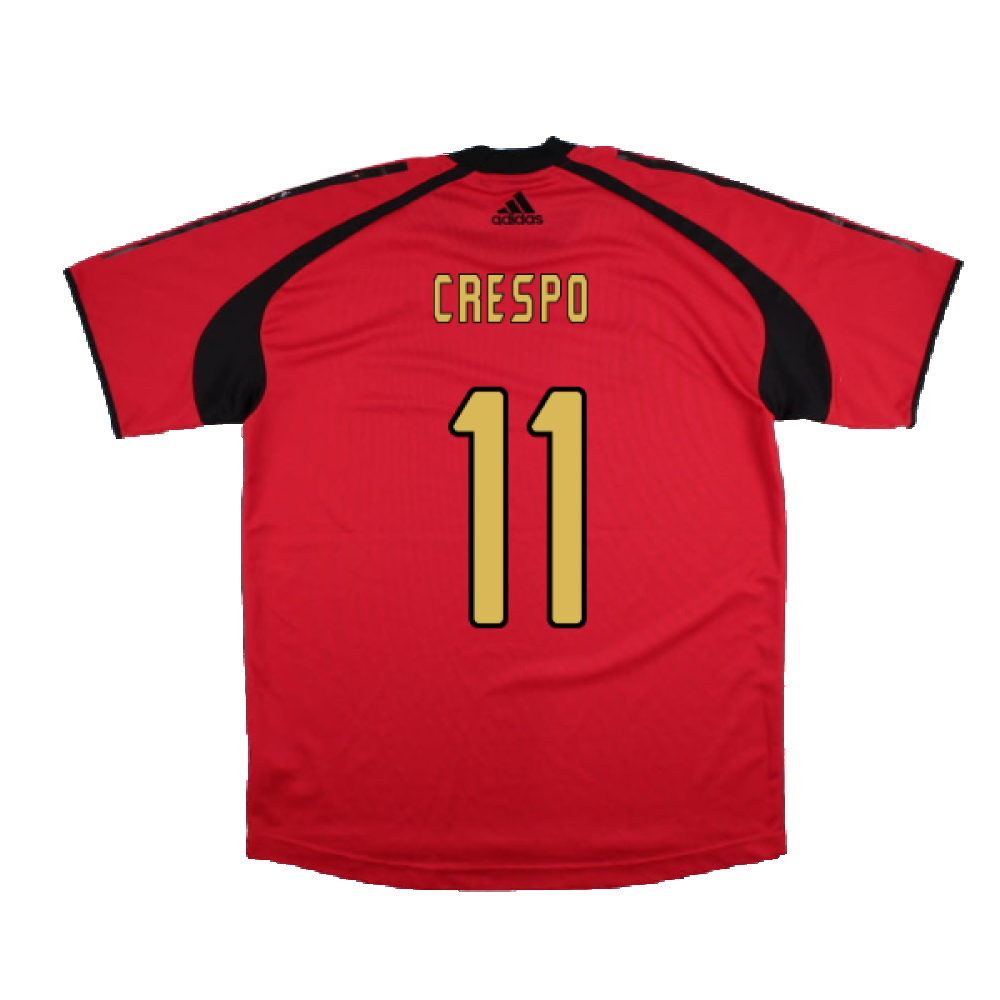 AC Milan 2004-05 Adidas Champions League Training Shirt (L) (Crespo 11) (Very Good)_1