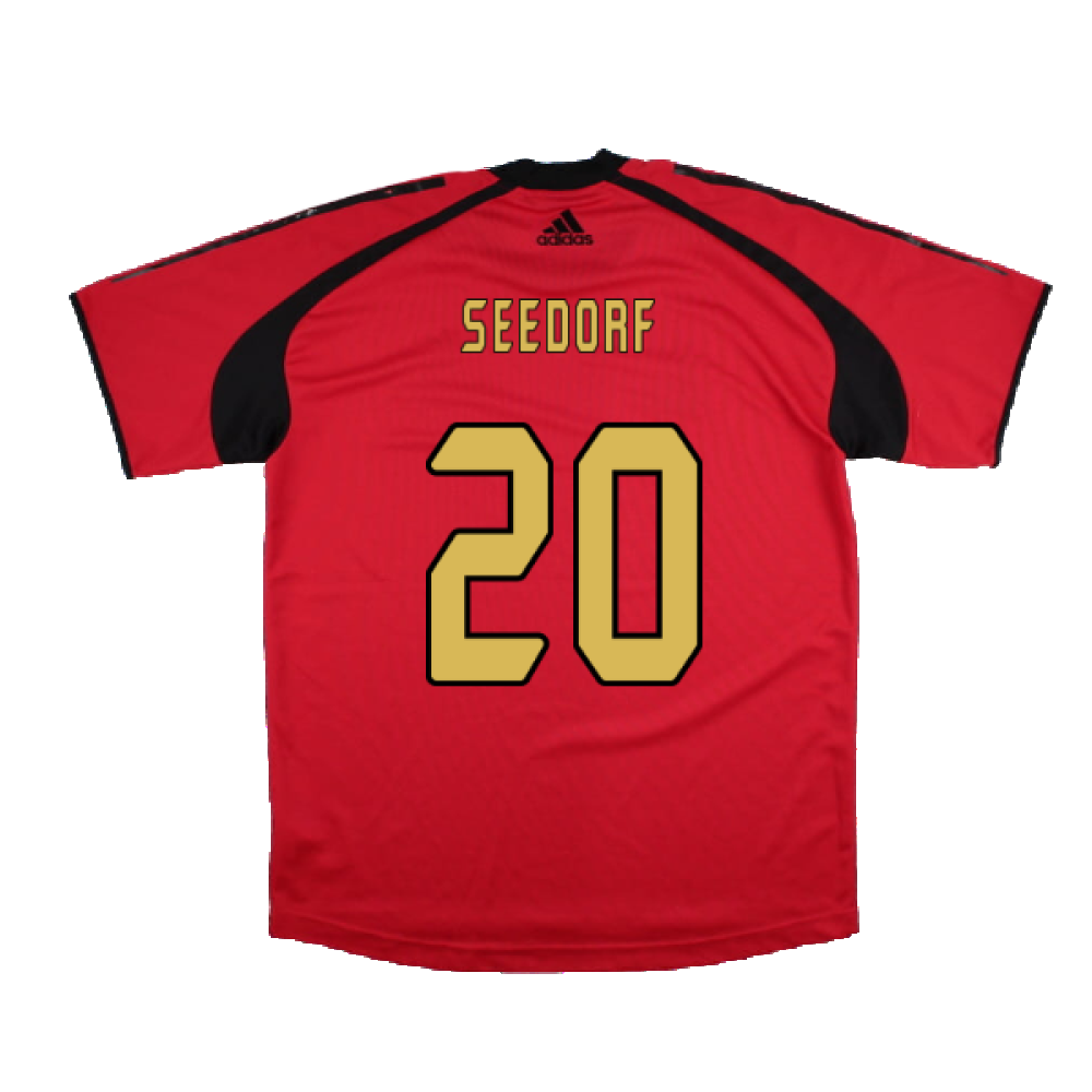 AC Milan 2004-05 Adidas Champions League Training Shirt (L) (Seedorf 20) (Very Good)_1