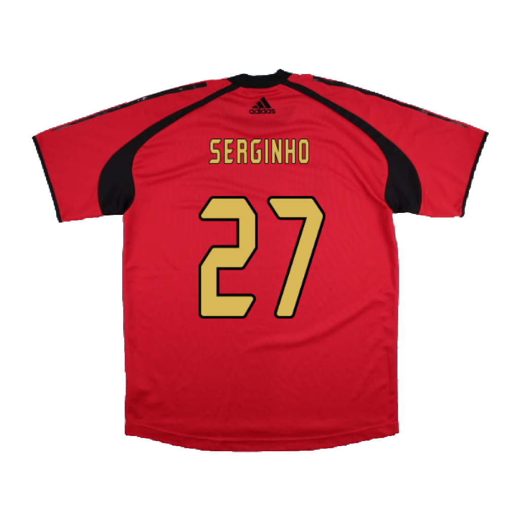 AC Milan 2004-05 Adidas Champions League Training Shirt (L) (Serginho 27) (Very Good)_1