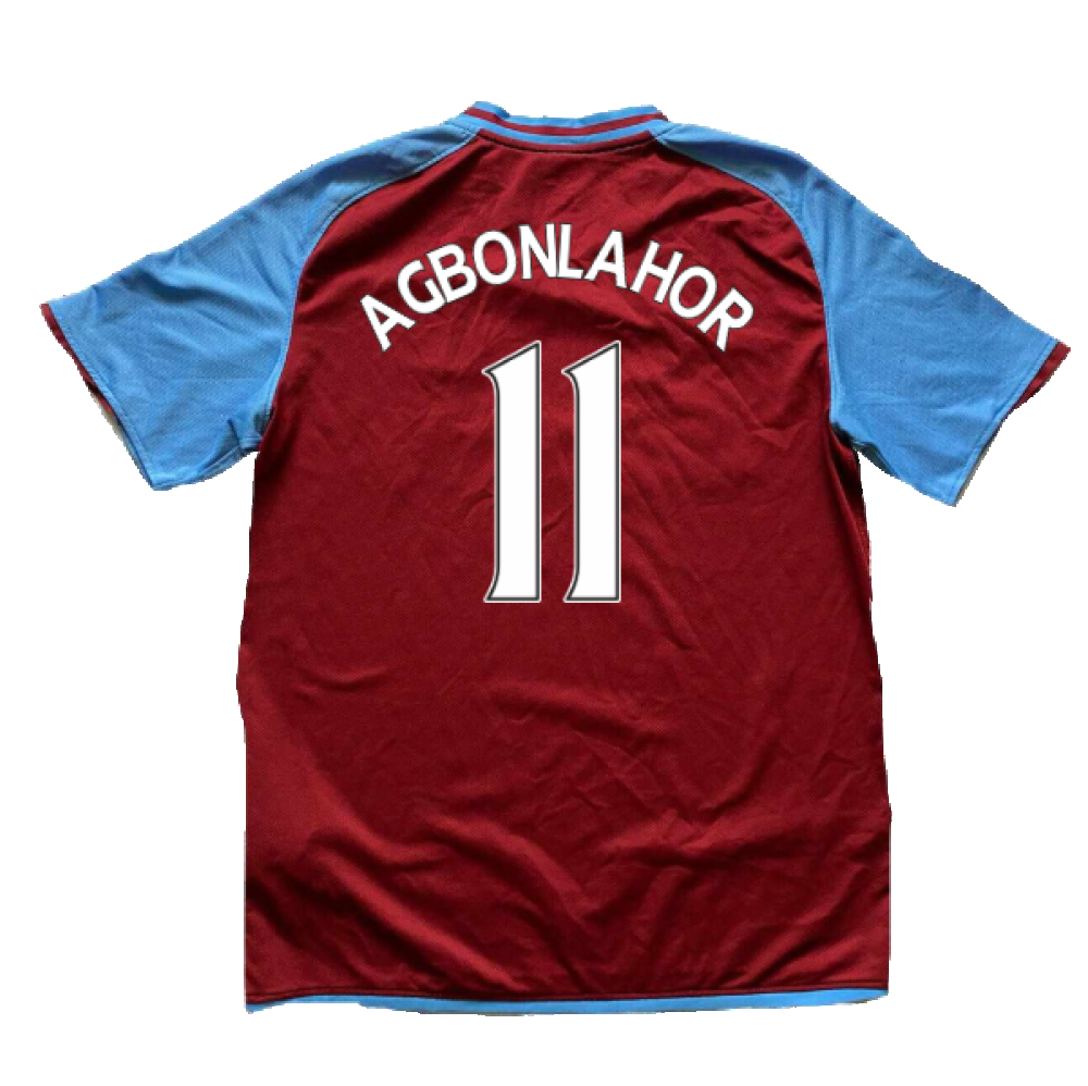Aston Villa 2008-09 Home Shirt (M) (Agbonlahor 11) (Mint)_1