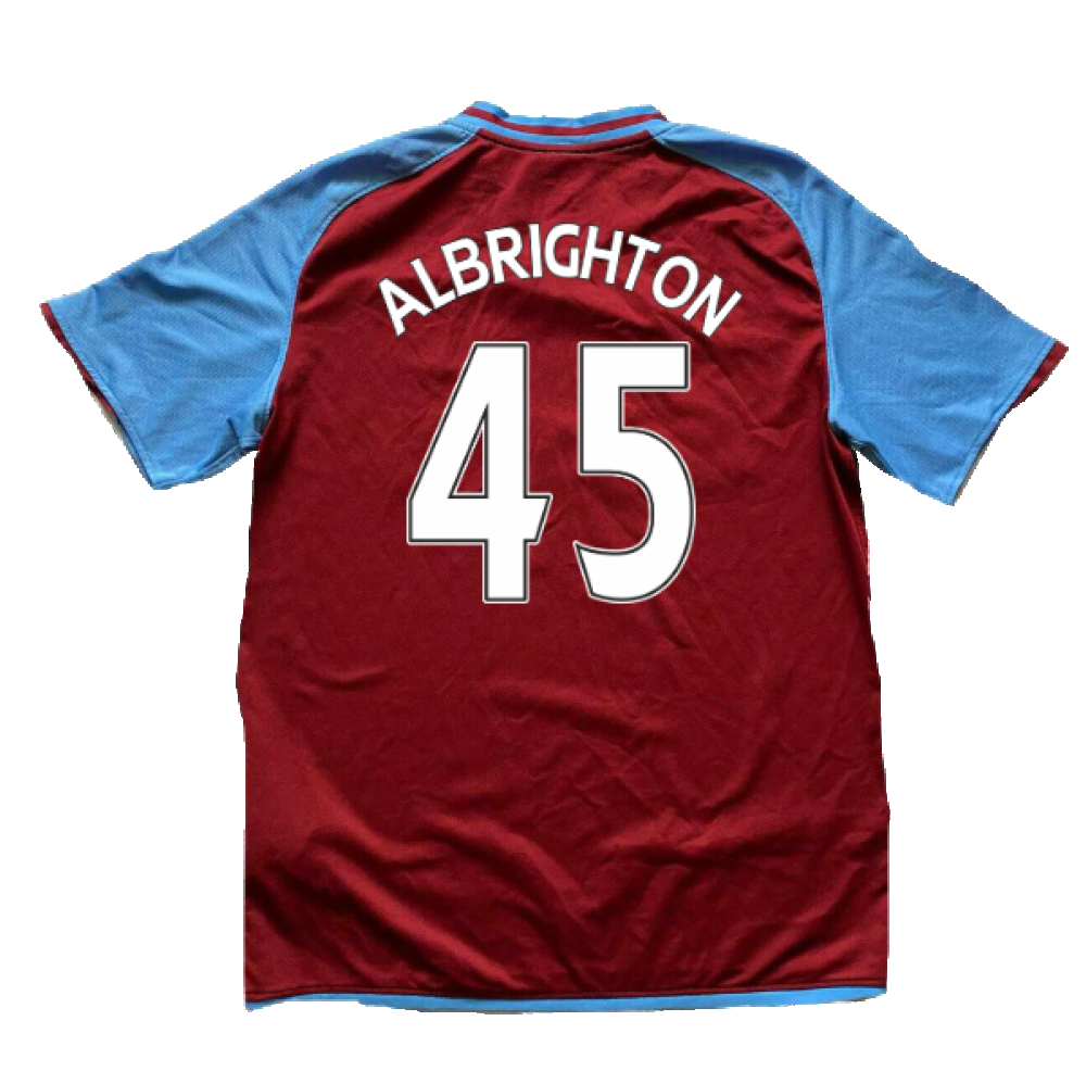 Aston Villa 2008-09 Home Shirt (M) (Albrighton 45) (Mint)_1