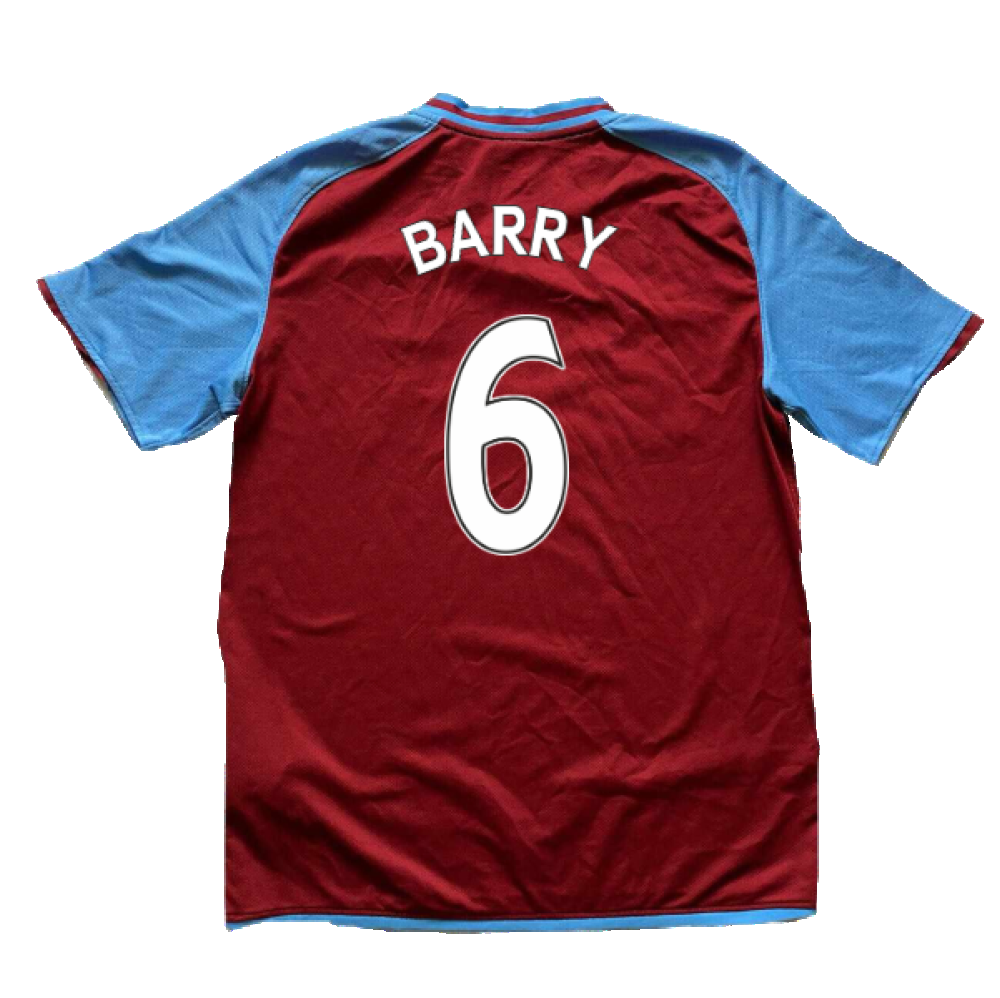 Aston Villa 2008-09 Home Shirt (M) (Barry 6) (Mint)_1