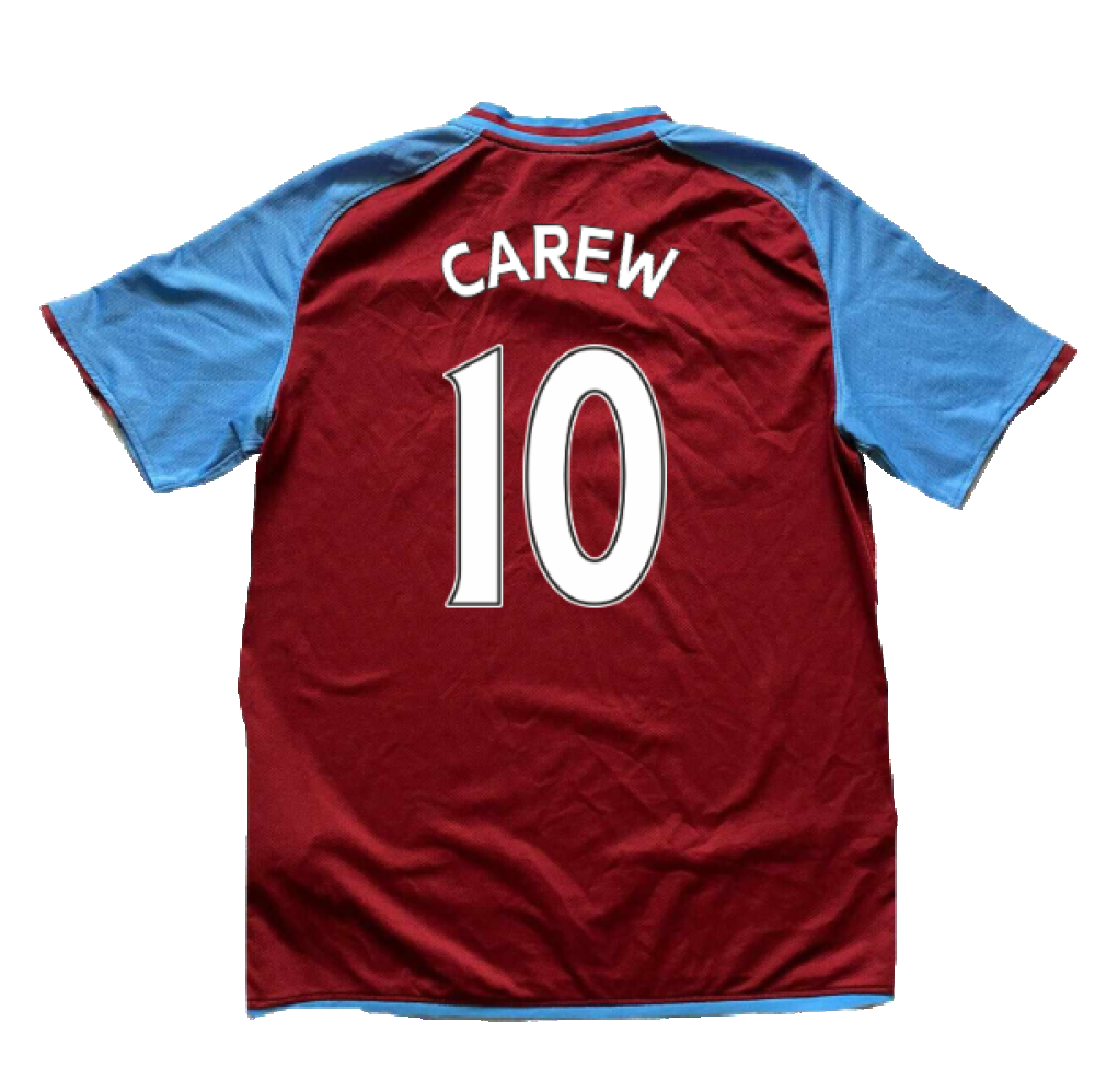 Aston Villa 2008-09 Home Shirt (M) (Carew 10) (Mint)_1