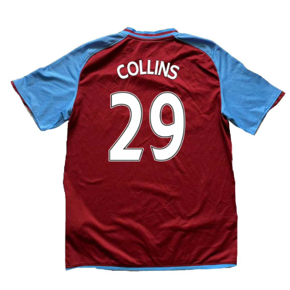 Aston Villa 2008-09 Home Shirt (M) (Collins 29) (Mint)_1