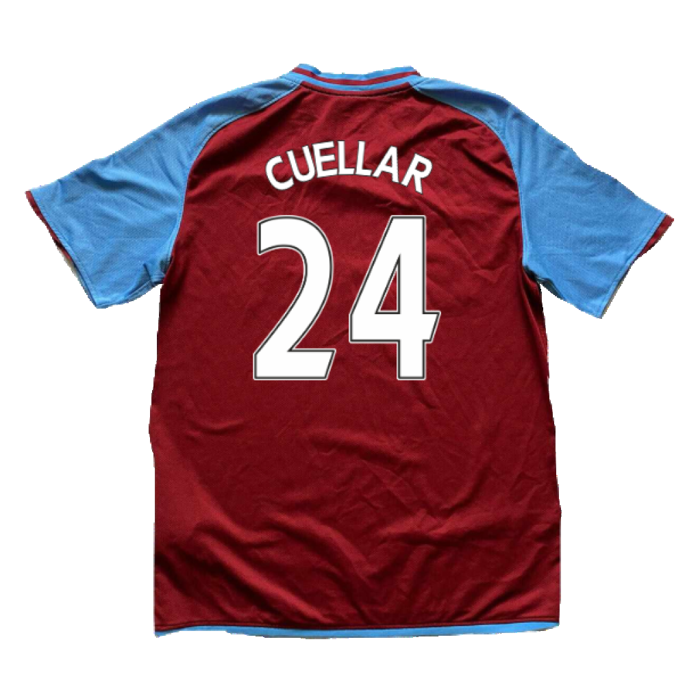 Aston Villa 2008-09 Home Shirt (M) (Cuellar 24) (Mint)_1