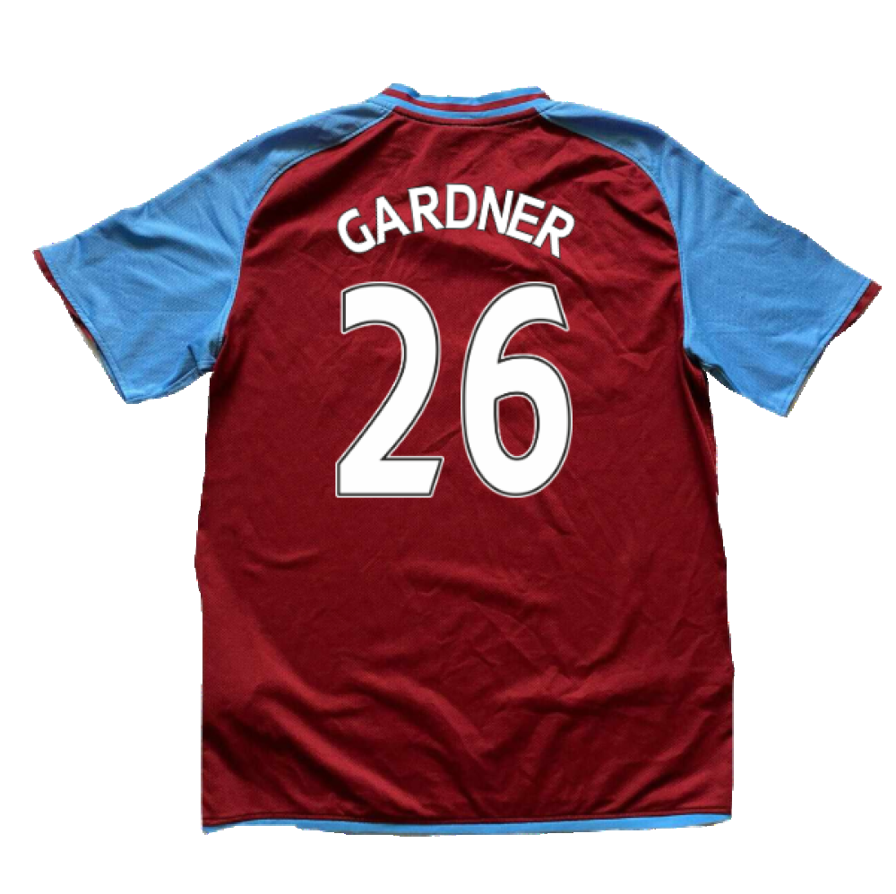 Aston Villa 2008-09 Home Shirt (M) (Gardner 26) (Mint)_1