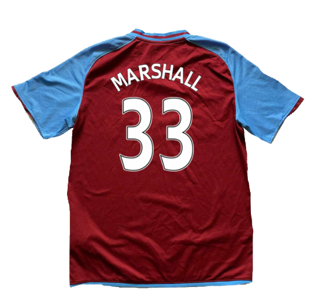 Aston Villa 2008-09 Home Shirt (M) (Marshall 33) (Mint)_1
