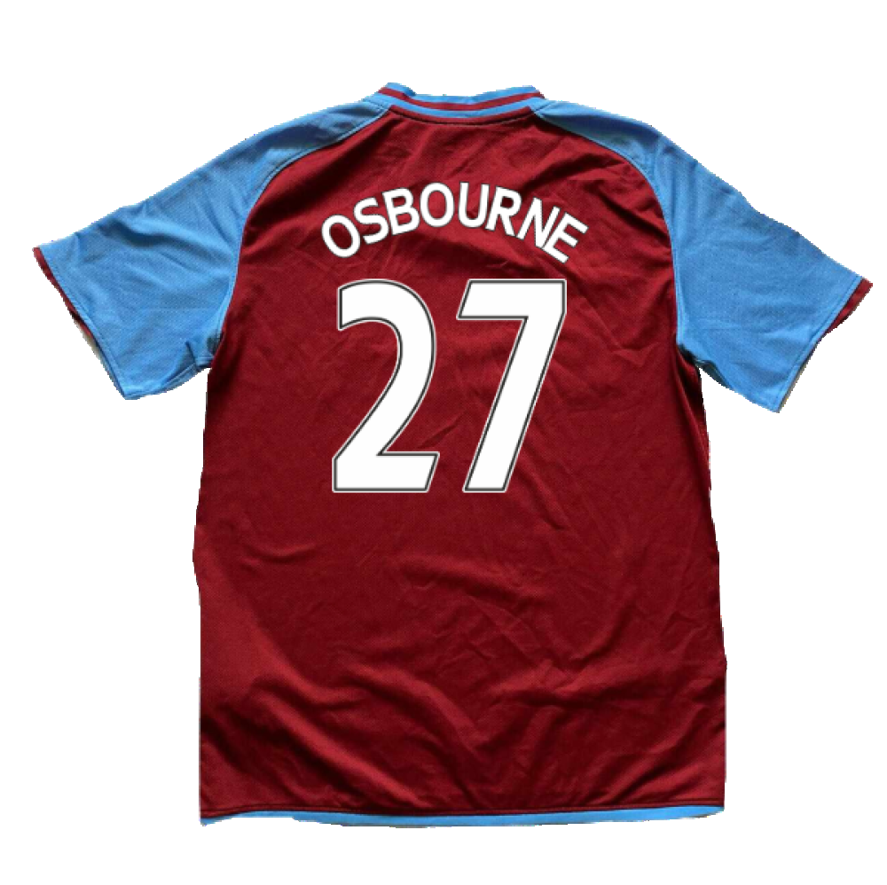 Aston Villa 2008-09 Home Shirt (M) (Osbourne 27) (Mint)_1