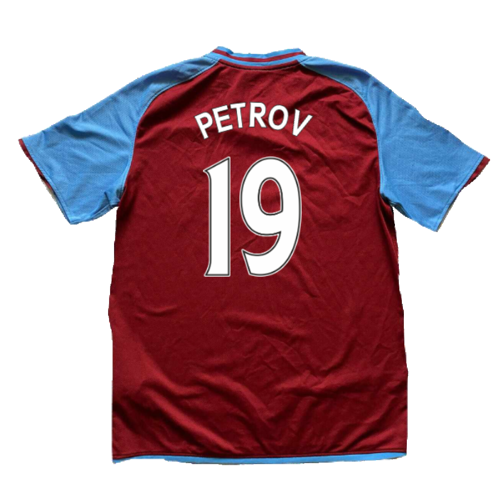 Aston Villa 2008-09 Home Shirt (M) (Petrov 19) (Mint)_1