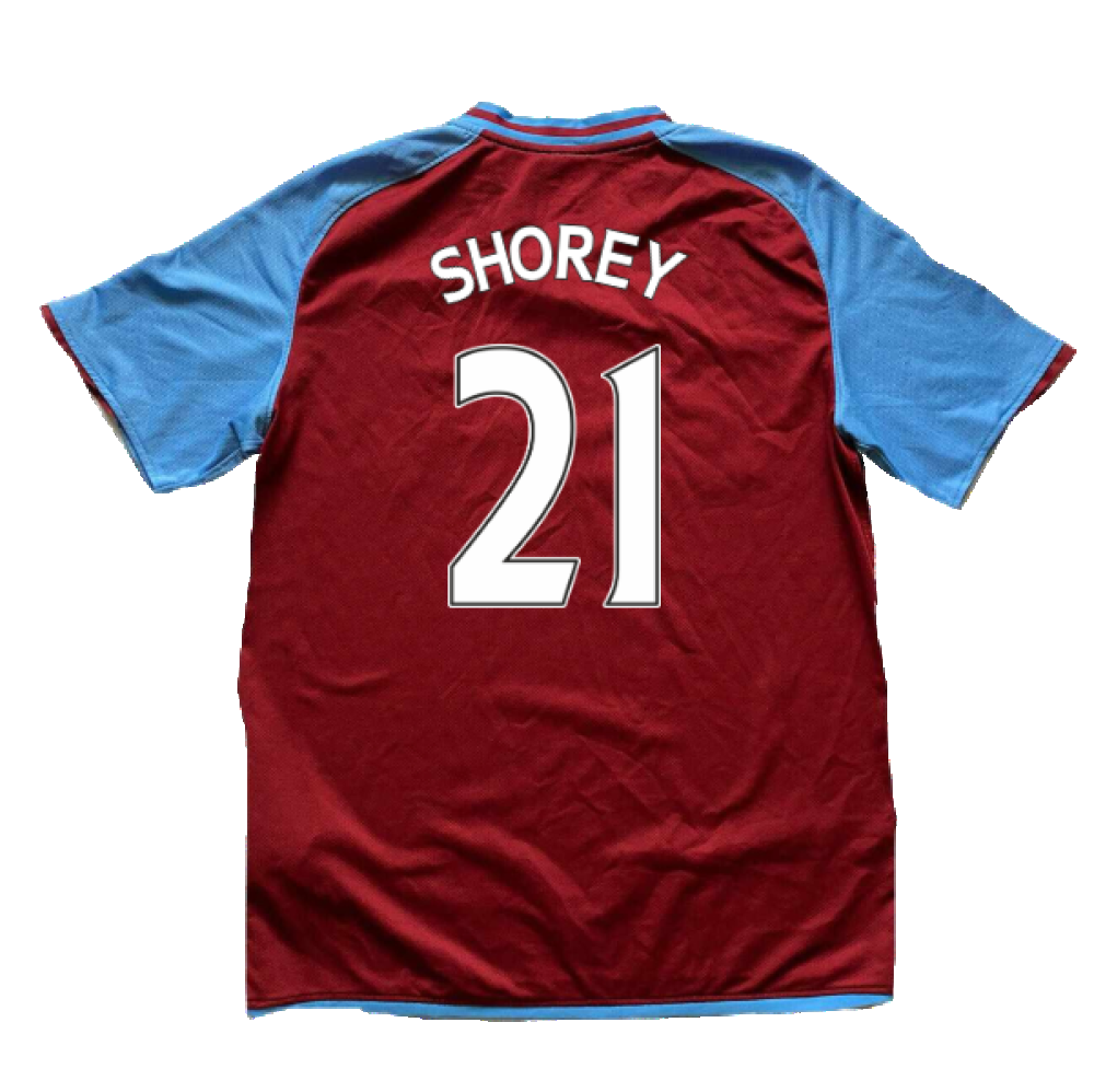 Aston Villa 2008-09 Home Shirt (M) (Shorey 21) (Mint)_1