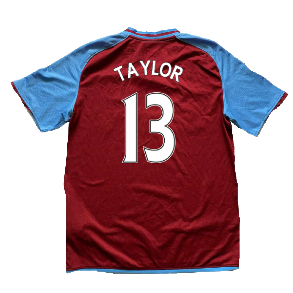 Aston Villa 2008-09 Home Shirt (M) (Taylor 13) (Mint)_1
