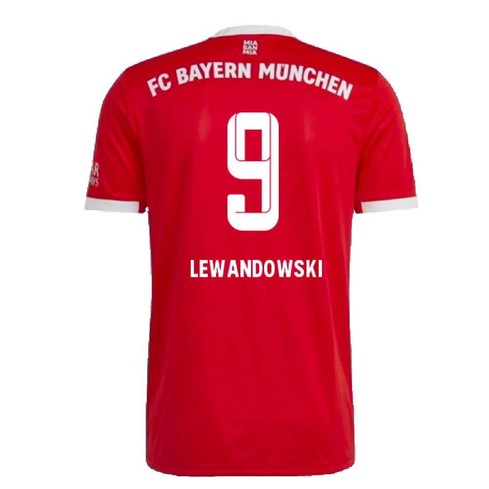 Bayern Munich 2022-23 Home Shirt (M) (LEWANDOWSKI 9) (Excellent)_1
