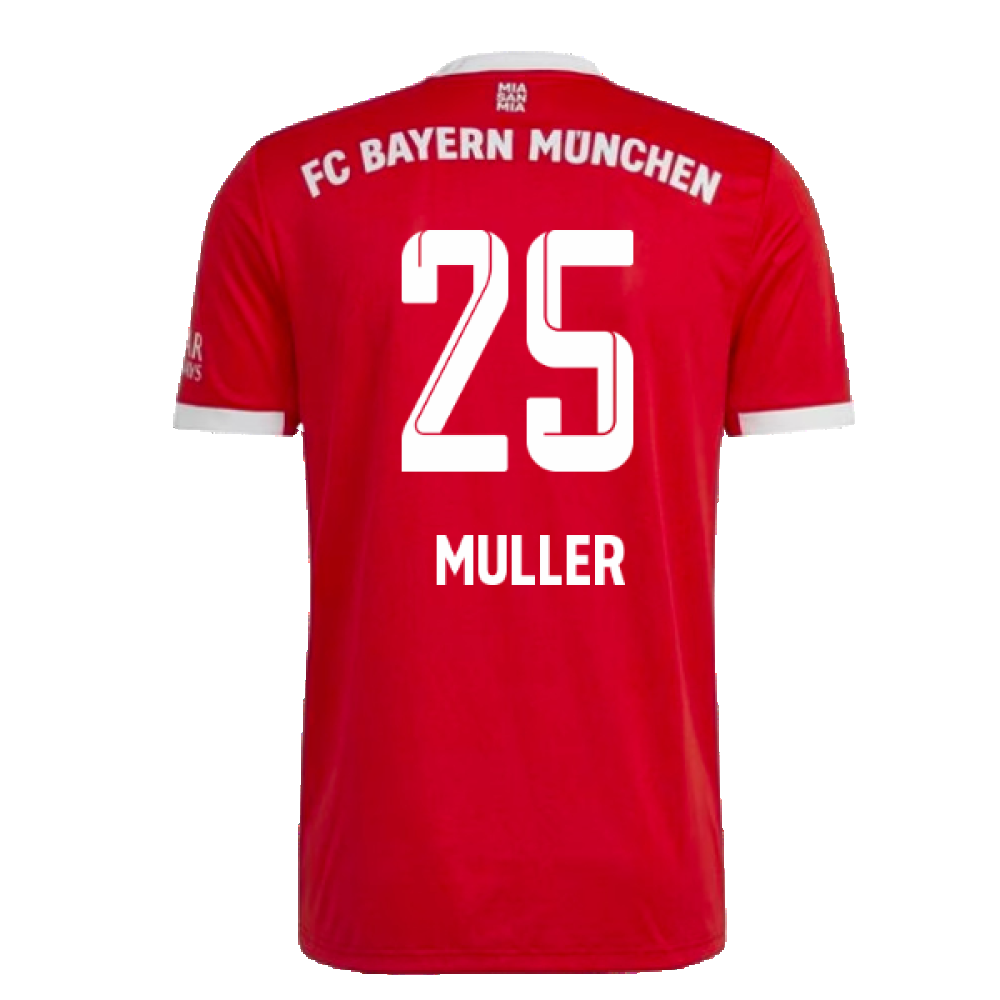 Bayern Munich 2022-23 Home Shirt (M) (MULLER 25) (Excellent)_1