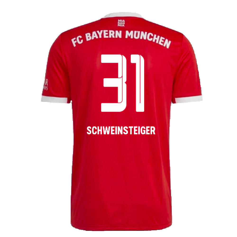 Bayern Munich 2022-23 Home Shirt (M) (SCHWEINSTEIGER 31) (Excellent)_1