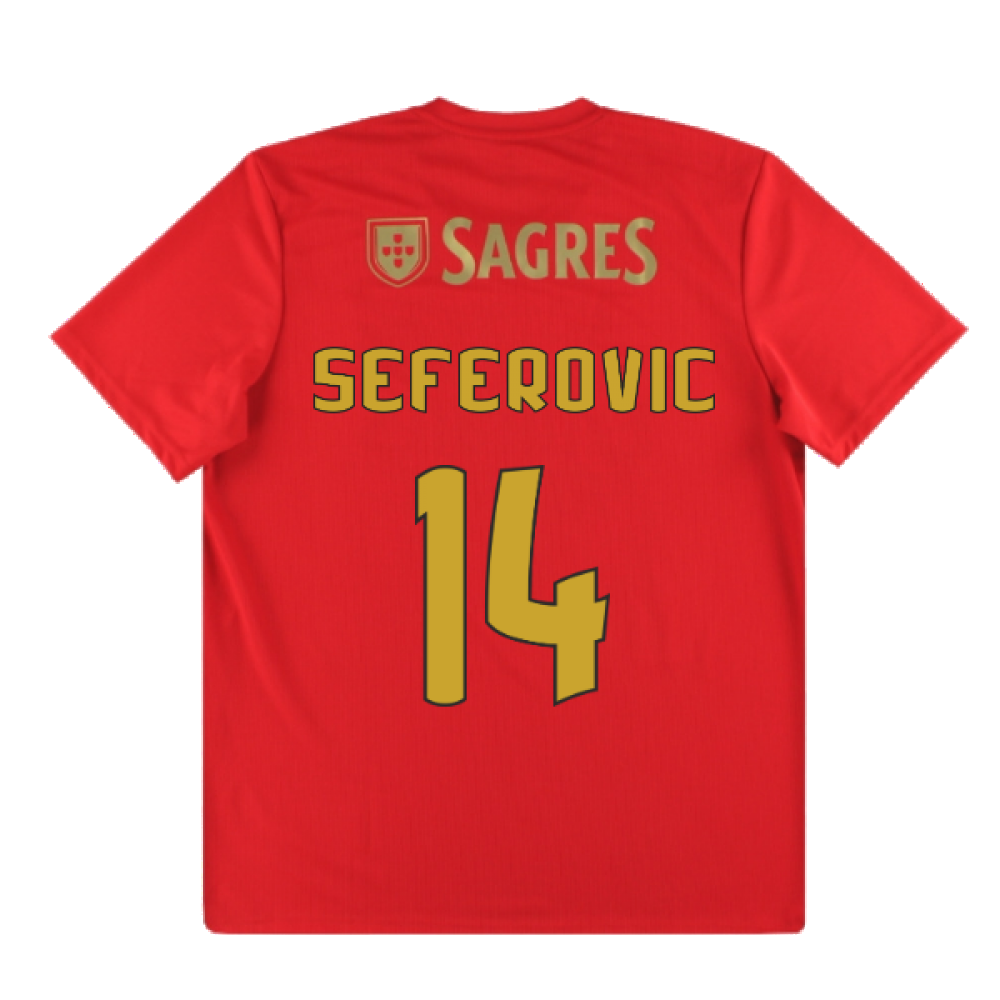 Benfica 2020-21 Home Shirt ((Excellent) L) (Seferovic 14)_2