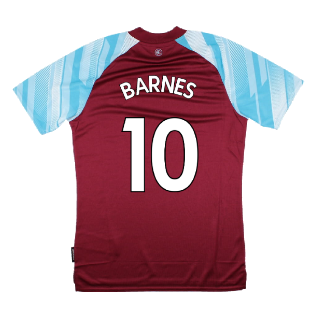 Burnley 2021-22 Home Shirt (Sponsorless) (L) (BARNES 10) (Mint)_1