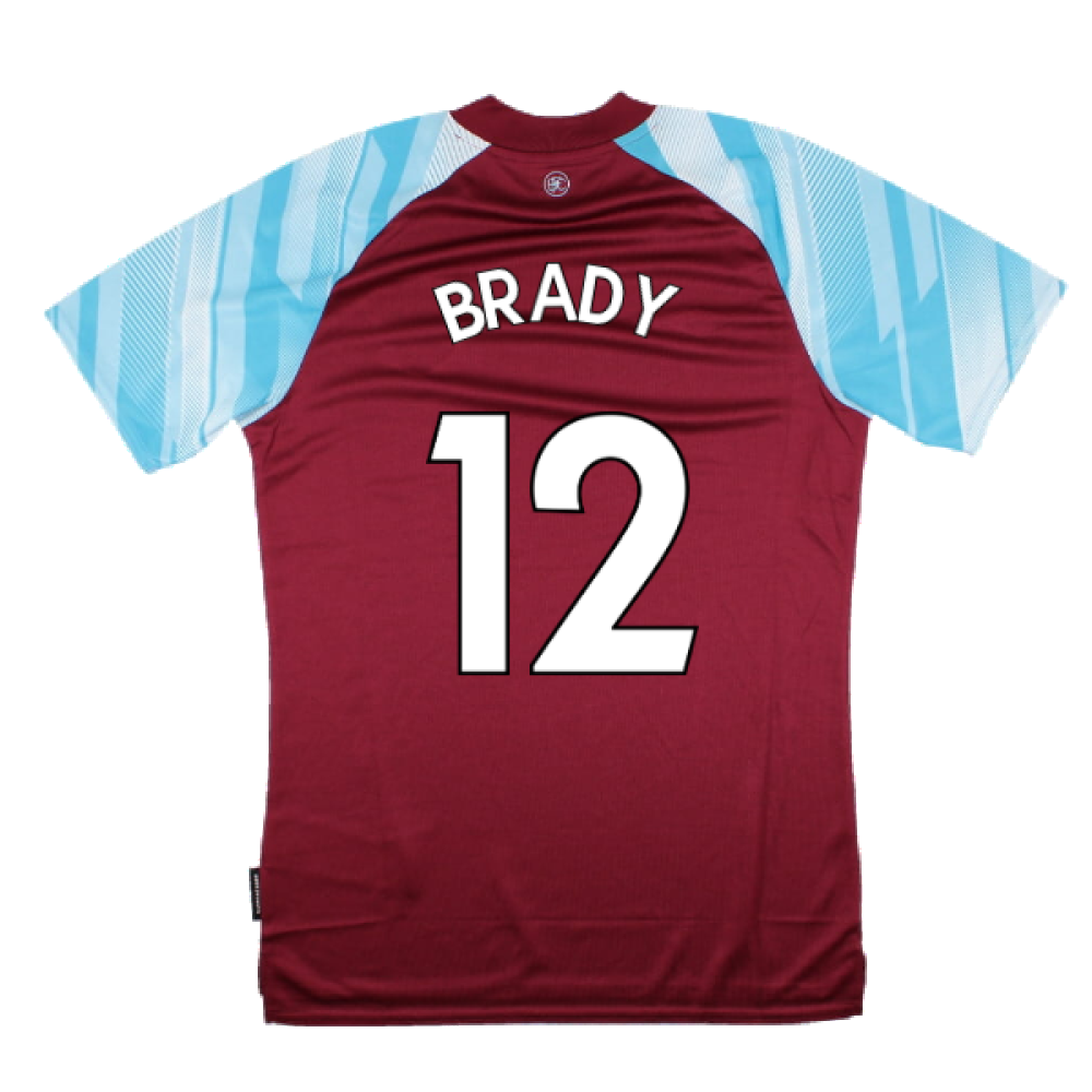 Burnley 2021-22 Home Shirt (Sponsorless) (L) (BRADY 12) (Mint)_1