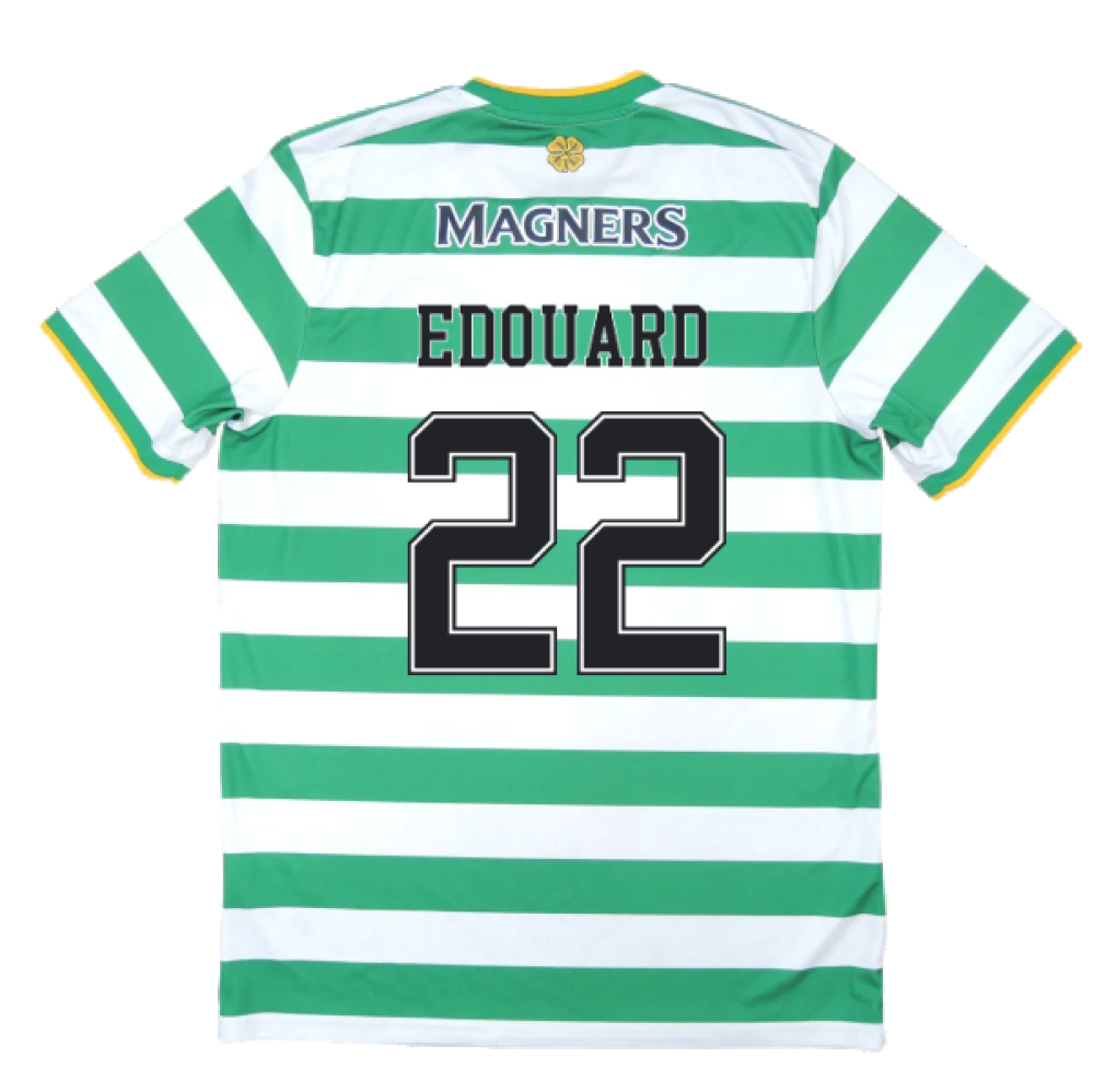 Celtic 2020-21 Home Shirt (Sponsorless) (L) (EDOUARD 22) (Excellent)_1