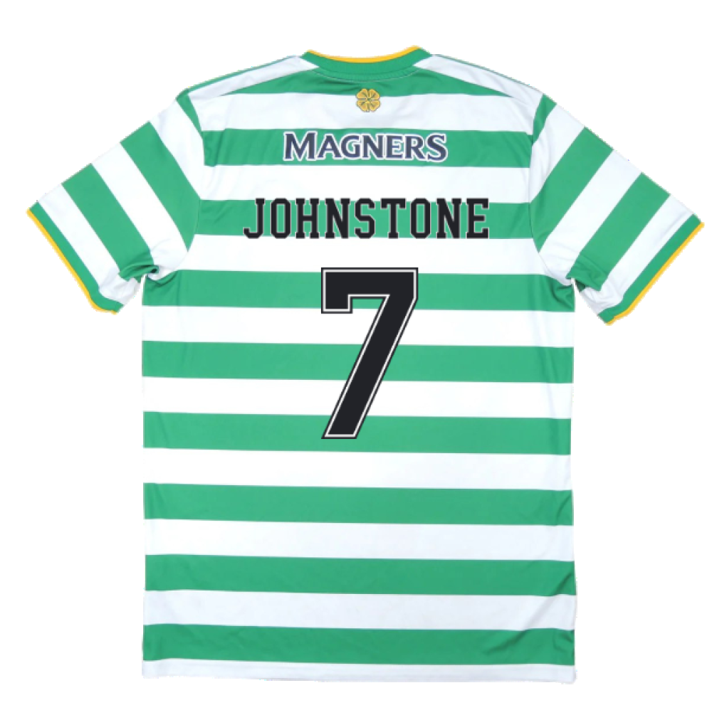 Celtic 2020-21 Home Shirt (Sponsorless) (L) (JOHNSTONE 7) (Excellent)_1