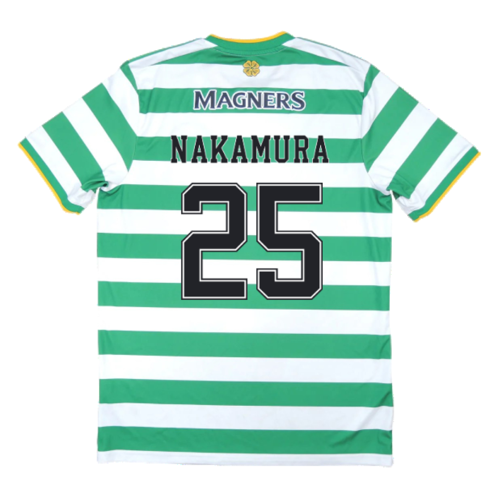 Celtic 2020-21 Home Shirt (Sponsorless) (L) (NAKAMURA 25) (Excellent)_1
