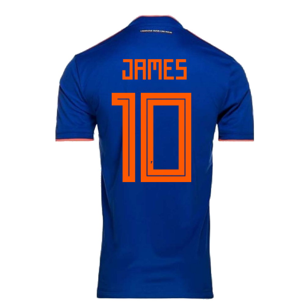 Colombia 2018-19 Away Shirt ((Fair) L) (James 10)_2
