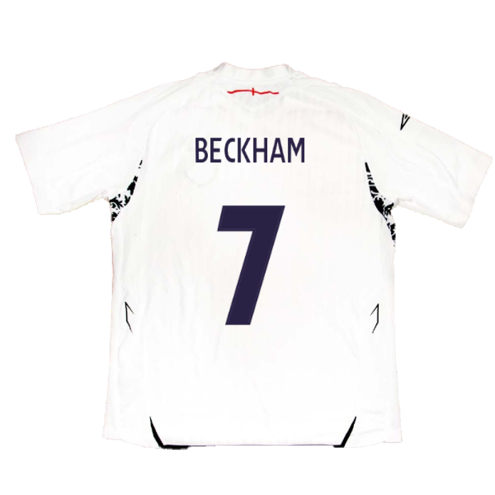 England 2007-2009 Home Shirt (XXL) (BECKHAM 7) (Fair)_1